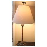 Table lamp (shade has crack underneath)