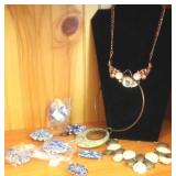 Group Lot of Assorted Costume Jewelry and Broches