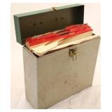 Heavy case with records