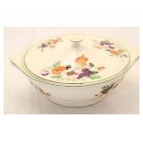 Flower covered bowl - slight staining