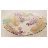 Flashed glass fruit bowl