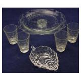 Assorted crystal glass
