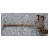 Vintage rolling blade push mower