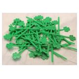 Group plastic Irish cloverleaf swizzle sticks