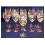 11 Decorated wine glasses