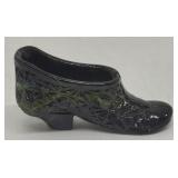 Small slag glass shoe
