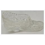 Small crystal glass shoe