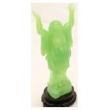 Green Buddha plastic statue