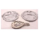 Arthur Court rabbit  & duck plates, pineapple rest