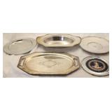 Group silver plate platters