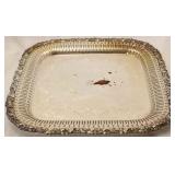 Silver plate serving platter