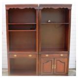 2 Section Bookshelf/Entertainment Cabinet