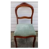 Victorian walnut carved chair