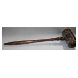 Massive oversized wooden gavel