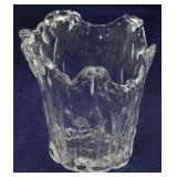 Crystal glass vase