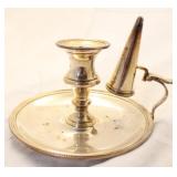 Electroplate Candle Holder w/ snuffer