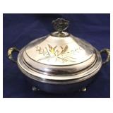 Columbian Quadruple Plate covered vegetable