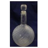 Swirled Blown Glass Decanter