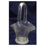 Vintage Press and Cut Glass basket