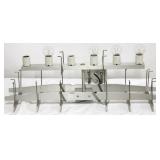 Vintage aluminum industrial ceiling fixture