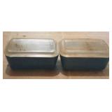 2 pc. Pyrex Refrigerator Dishes with Lids