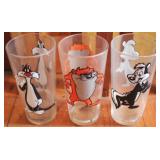 Lot of 3 Pepsi Looney Tunes Glasses