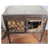 Antique Edison Record Player with Records