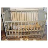 Vintage Wood Baby Crib