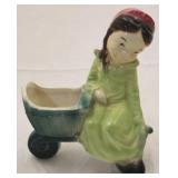 Royal Copley Girl Planter