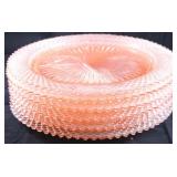 6 Pink Miss America grill plates