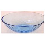 US Glass blue Aunt Polly oval bowl