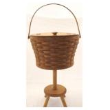 Longaberger Sewing Basket w/Stand