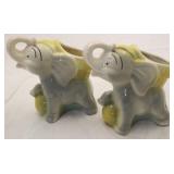 Pair Royal Copley Elephant Vases