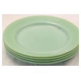 4 Jadeite 9" plates