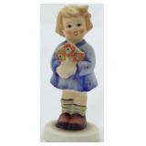 Hummel girl with flowers - 3 1/2"