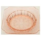 Jeannette Adam pink depression glass bowl