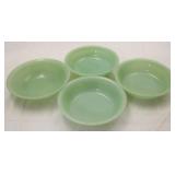 4 Fire King Jadeite 6" Bowls