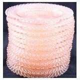 12 Pink Miss America 5 1/2" saucers