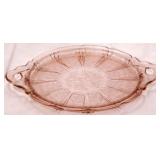 Jeannette Cherry Blossom pink depression tray