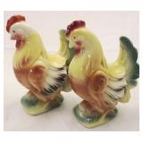 Pair Royal Copley Rooster Figures