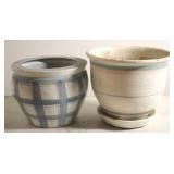 2 Pc Pottery planters
