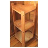 Heart carved corner shelf stand