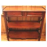 Accents Beyond mahogany console table