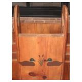 Wood painted magazine rack