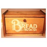 Wooden bread box