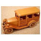 Wood model car