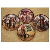 4 Confederate collector plates