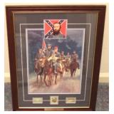 Confederate print with stamps