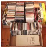 Group of music CDs