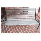 Wood & metal garden bench